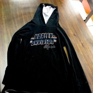 Long sleeve hooded shirt. $25